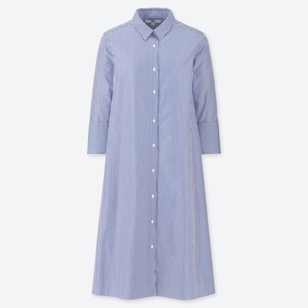 🔸Women’s A-Line Cotton Shirt Dress